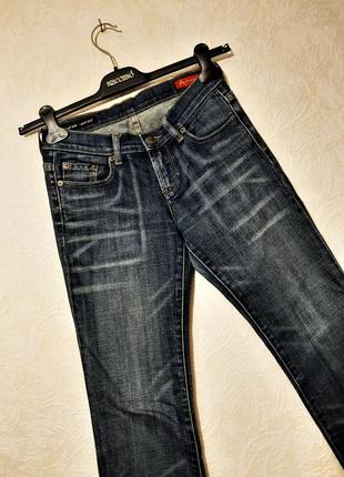 Usa cтильные джинсы синие женские лёгкий клёш плотный стрейч-котон осень зима весна modance jeans3 фото