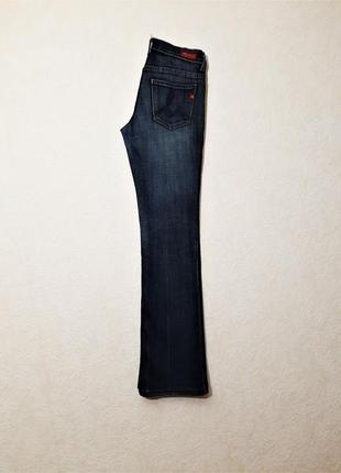 Usa cтильные джинсы синие женские лёгкий клёш плотный стрейч-котон осень зима весна modance jeans8 фото