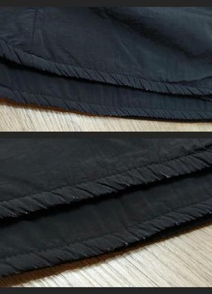 Утеплённые чёрные расклешённые брюки на подкладке штаны клёш7 фото