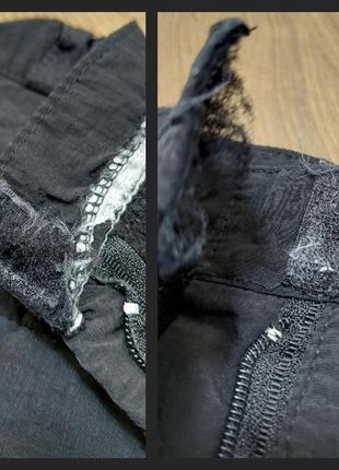 Утеплённые чёрные расклешённые брюки на подкладке штаны клёш10 фото