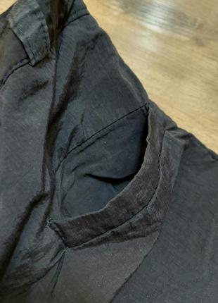 Утеплённые чёрные расклешённые брюки на подкладке штаны клёш5 фото
