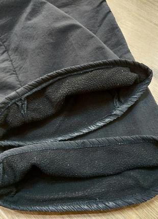 Утеплённые чёрные расклешённые брюки на подкладке штаны клёш9 фото
