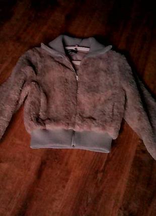 Меховая куртка- бомбер