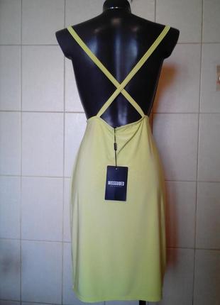 Відверте гламурне лаймовое сукню від missguided,великобританія,р-ра l/xl