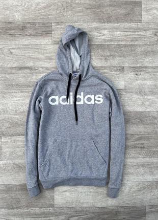 Adidas кофта балахон оригинал s серый1 фото