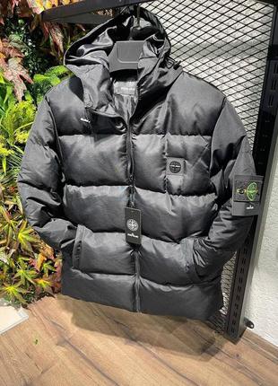 Пуховик зимовий stone island