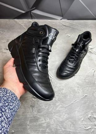 Стильні кросівки високі,спортивні черевики чоловічі чорні демі,демісезонні осінні,весняні (осінь-весна 2022-2023)1 фото