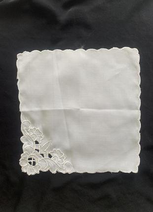 Ажурная салфетка винтаж кружево уголок