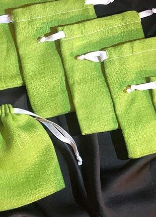 Мешочки из льна