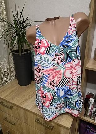 Літня шифонова майка в квіти