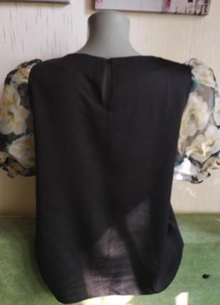 Блуза с прозрачными рукавами4 фото