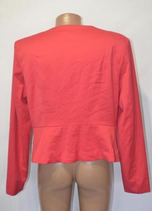 Жакет пиджак красный на одном крючке с отрезной талией по спинке, divided, 442 фото
