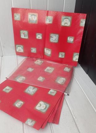 Новорічний пакувальний папір бумага доя подарунків