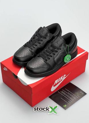 Мужские кроссовки nike air jordan low all black x#найк