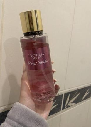 Victoria’s secret оригинал спрей виктория сикрет pure seduction шиммер мист для тела лосьон для тела парфюмированный спрей3 фото