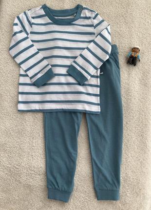 Хлопкова дитяча піжамка, піжама, костюм для дому hip&hopps 92/98/104/110/116 (як lupilu)