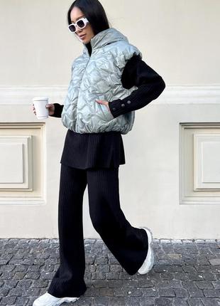 Женская стильная жилетка безрукавка лифа модная 2022-20233 фото