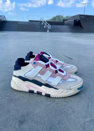 Кросівки adidas niteball off white/cream white/pink tint4 фото