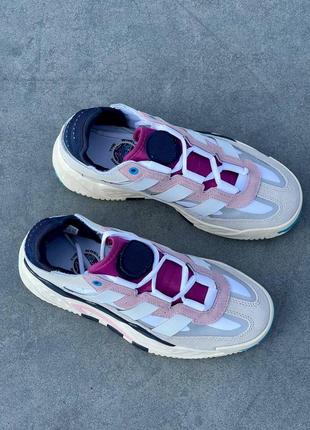 Кросівки adidas niteball off white/cream white/pink tint5 фото