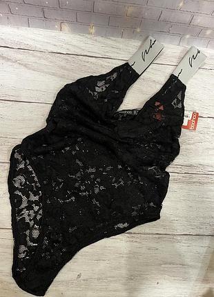 Мереживне боді boohoo l