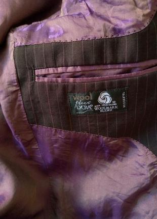 Пиджак woolmark rich blend with lycra suit bhs black мужской пиджак5 фото