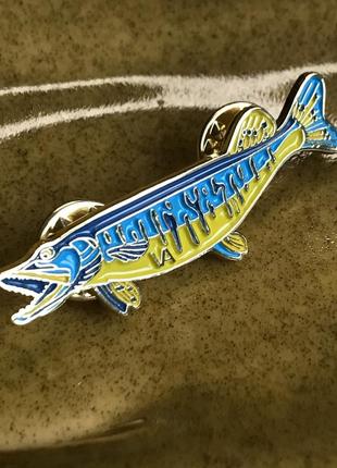 Пін/значок/шпилька/брошка щука ua