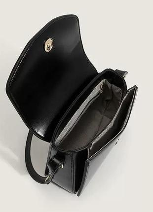 Женская кожаная черная дизайнерская сумка3 фото