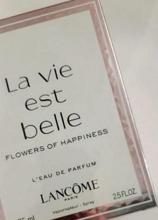 Lancome la vie est belle ланком ла виа бель жіноча парфумована вода ланком ла віа бель 75мл  парфюм парфюмированная вода1 фото