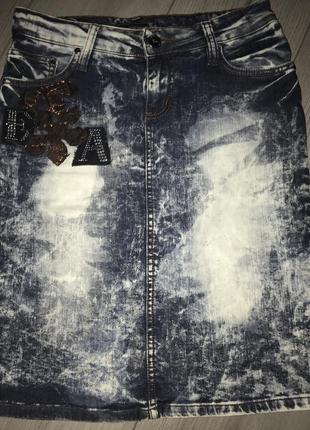 Новая оригинальная джинсовая юбка