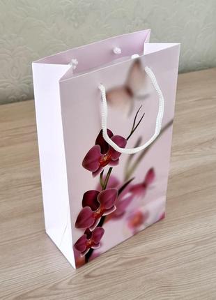 Бумажный пакет упаковка орхидея