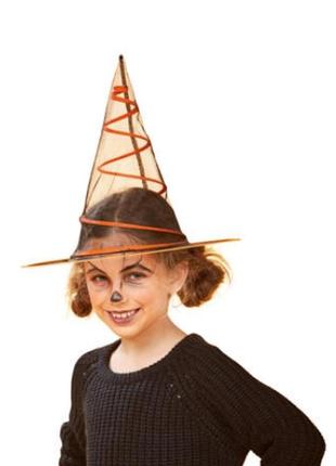 Ковпак halloween. капелюх відьма чарівниця фея гарбуз прозорий карнавальний костюм хеллоуїн хелоуїн хеллоуін хелоуін хелловін хеловін хєлловін хєловін2 фото