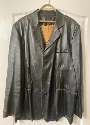 Шкіряний чоловічій піджак