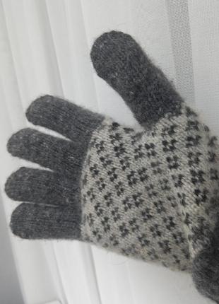 Вовняні рукавиці3 фото