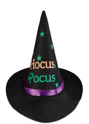 Колпак halloween. фетровый hocus pocus шляпа ведьма фея волшебница карнавальный костюм хэллоуин хэлоуин хеллоуин хелоуин хелловин хеловин хэлловин