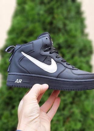 Зимові високі nike air force black 🖤🖤🖤