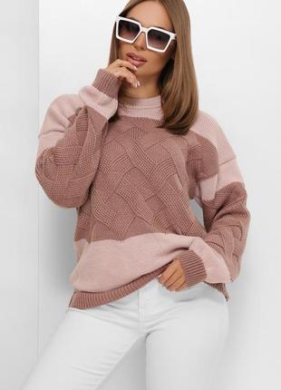 Стильний теплий светр ( різні кольори)2 фото