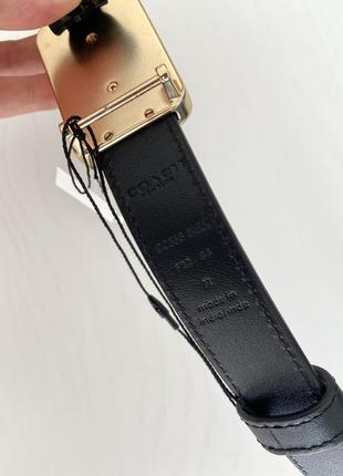 Coach grace plaque buckle belt, 25 mm жіночий шкіряний ремінь брендовий пояс коуч коач оригінал на подарунок дівчині дружині4 фото