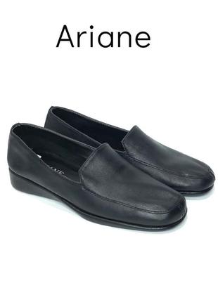 Кожаные женские туфли мокасины ariane