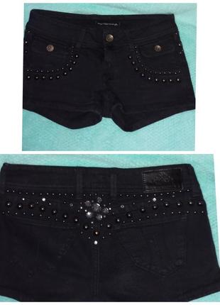 Fornarina шорты джинсовые стразы