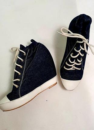 Джинсовые сникеры/кроссовки