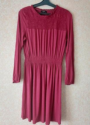 Сукня марсала платтє довгий рукав