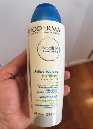 Bioderma nodé p біодерма биодерма шампунь проти лупи для жирного волосся1 фото