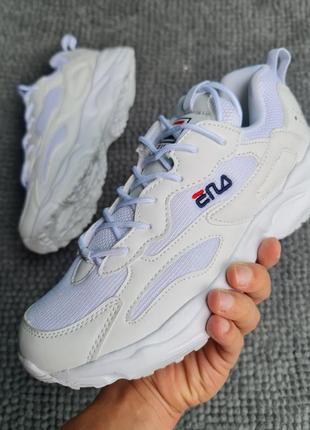Мужские белые кроссовки fila exclusive 41,43,45 размер tl_gre99