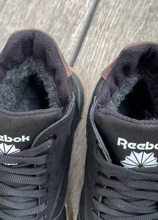 Чоловічі шкіряні зимові кросівки, черевики reebok, зимние ботинки, кроссовки мужские, кожаные5 фото