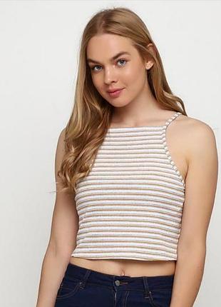Топ майка в полоску германия clockhouse by c&a