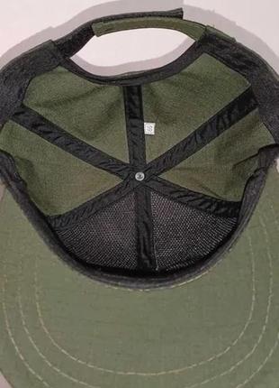 Тактическая кепка с липучками для шевронов, зеленая3 фото