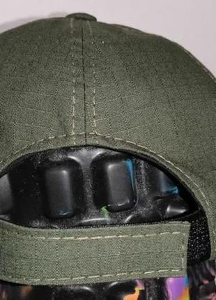 Тактическая кепка с липучками для шевронов, зеленая2 фото