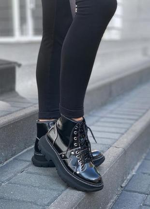 ⭐️ботинки женские mcqueen ankle boots черевики жіночі5 фото