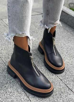 Черевички шкіра на байці zara, h&m