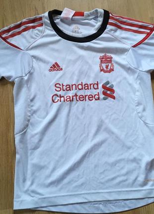 Підростова футбольна футболка adidas standard chartered liverpool 140-152см